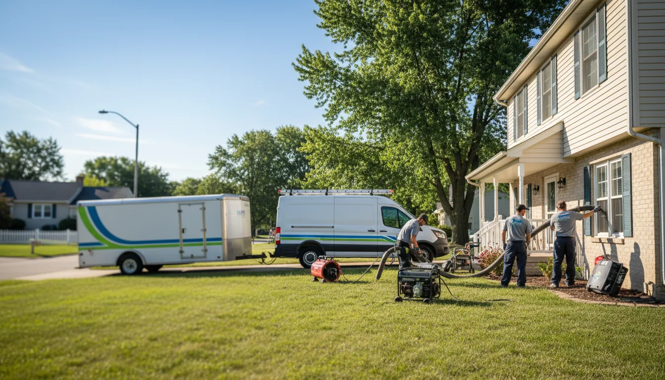 Flooded Basement Restoration And Cleanup With Repair in East Lynn, IL near me